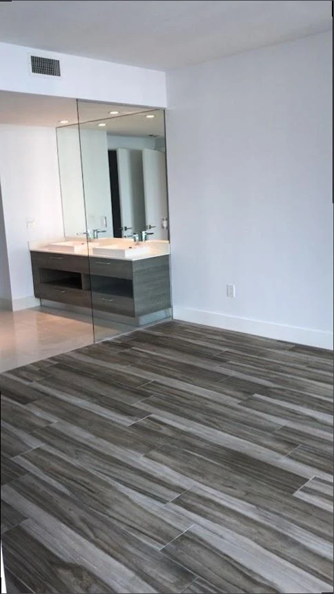 A bathroom fully restored by On The Clock Restoration after water damage in Norwalk, CA